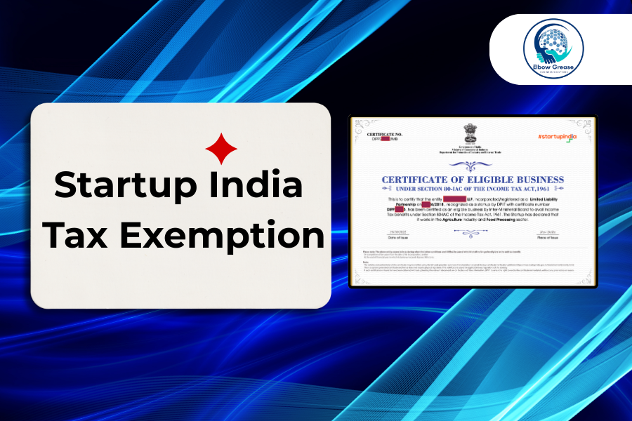 Startup India Tax Exemption