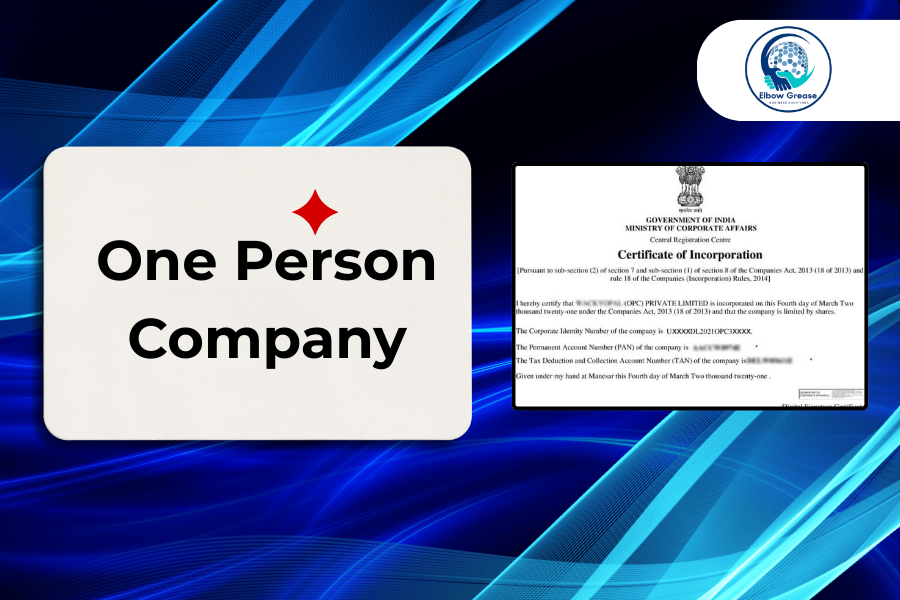 One Person Company Registration